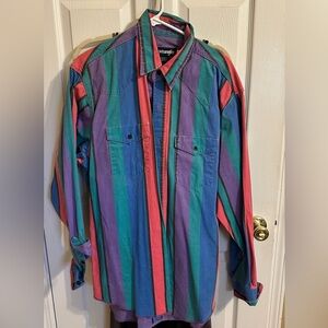 Vintage Wrangler 90s style button down shirt